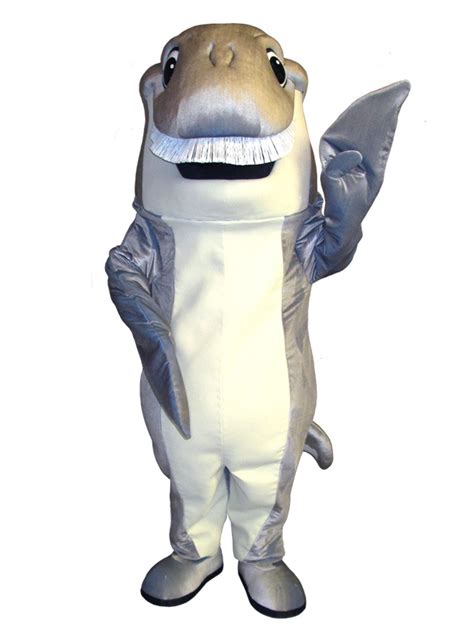 Humpback whale mascot costume